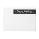 Search for modern chalkboard return address labels Snowflakes