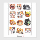 Search for cute white cat stickers Calico