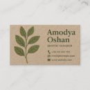 Search for organic business cards Earthy