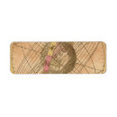Search for antique map return address labels Old