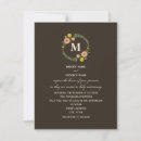 Search for monogram wreath wedding invitations Floral
