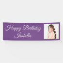 Search for photo birthday banners Purple