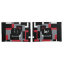 Search for black and red pillowcases Modern