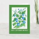 Search for morning glory birthday cards September birth month flower