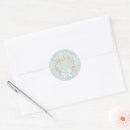Search for sea shell wedding stickers Aqua