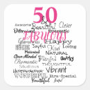 Search for fun 50th birthday stickers Unique