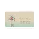 Search for palm tree wedding return address labels Summer