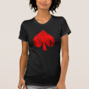 Search for queen of spades tshirts Red