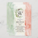 Search for italy bridal shower invitations Watercolor