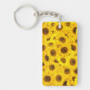 Search for sunflower rectangular key rings Garden