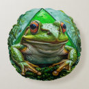 Search for green frog cushions Pond