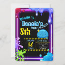 Search for slime birthday invitations Glow slime party