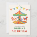 Search for carousel birthday invitations Cute