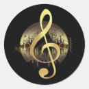 Search for gold music notes stickers Musician