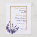 Search for lavender bouquet wedding invitations Purple