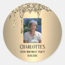 Search for 90 birthday stickers Gold