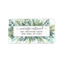 Search for eucalyptus return address labels Modern