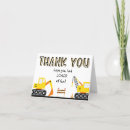 Search for construction thank you cards Backhoe