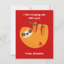 Search for sloth valentines day cards Kids