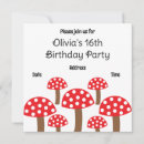 Search for mushroom birthday invitations Girl