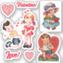 Search for retro valentine stickers Cute