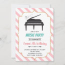 Search for piano invitations Pink