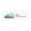 Search for pink lilies return address labels Easter