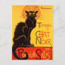 Search for vintage cat art postcards Le chat noir