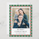 Search for red plaid christmas cards Merry