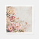 Search for vintage shabby chic roses napkins Floral