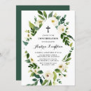 Search for white flowers confirmation invitations Cross