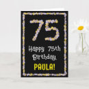 Search for a 75th flowers birthday cards 75 years old