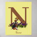 Search for n monogram posters Initial