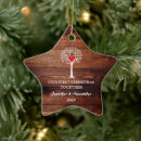 Search for rustic wood christmas tree decorations Couple