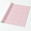 Search for new baby girl wrapping paper Footprints