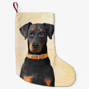 Search for doberman christmas stockings Pinscher