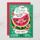 Search for watermelon baby shower invitations Red