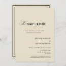 Search for cream rehearsal dinner invitations Minimalist