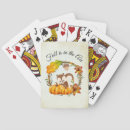 Search for fall playing cards Typography