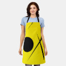 Search for abstract art aprons Yellow