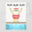 Search for swimming christmas cards Santa claus
