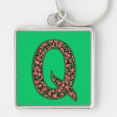 Search for letter q key rings Monogrammed
