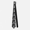 Search for gothic skeleton ties Black and white