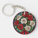 Search for red and white rose key rings Roses