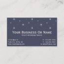 Search for starry business cards Elegant