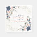 Search for blue and gold napkins Bridal shower