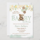 Search for green teddy bear invitations Bearly
