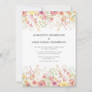Search for watercolor wildflower wedding invitations Delicate