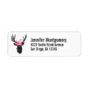Search for deer silhouette return address labels Nature