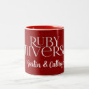 Search for ruby red mugs 40th